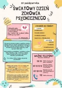 10 Października Światowy Dzień Zdrowia Psychicznego